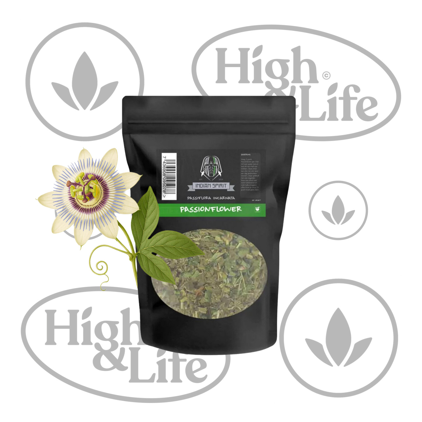 Osta Passionflower (Passiflora incarnata) etnobotaaniset yrtit High & Life Storesta