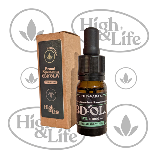 Osta Broad Spectrum CBD-öljy (10%) High & Life Storesta