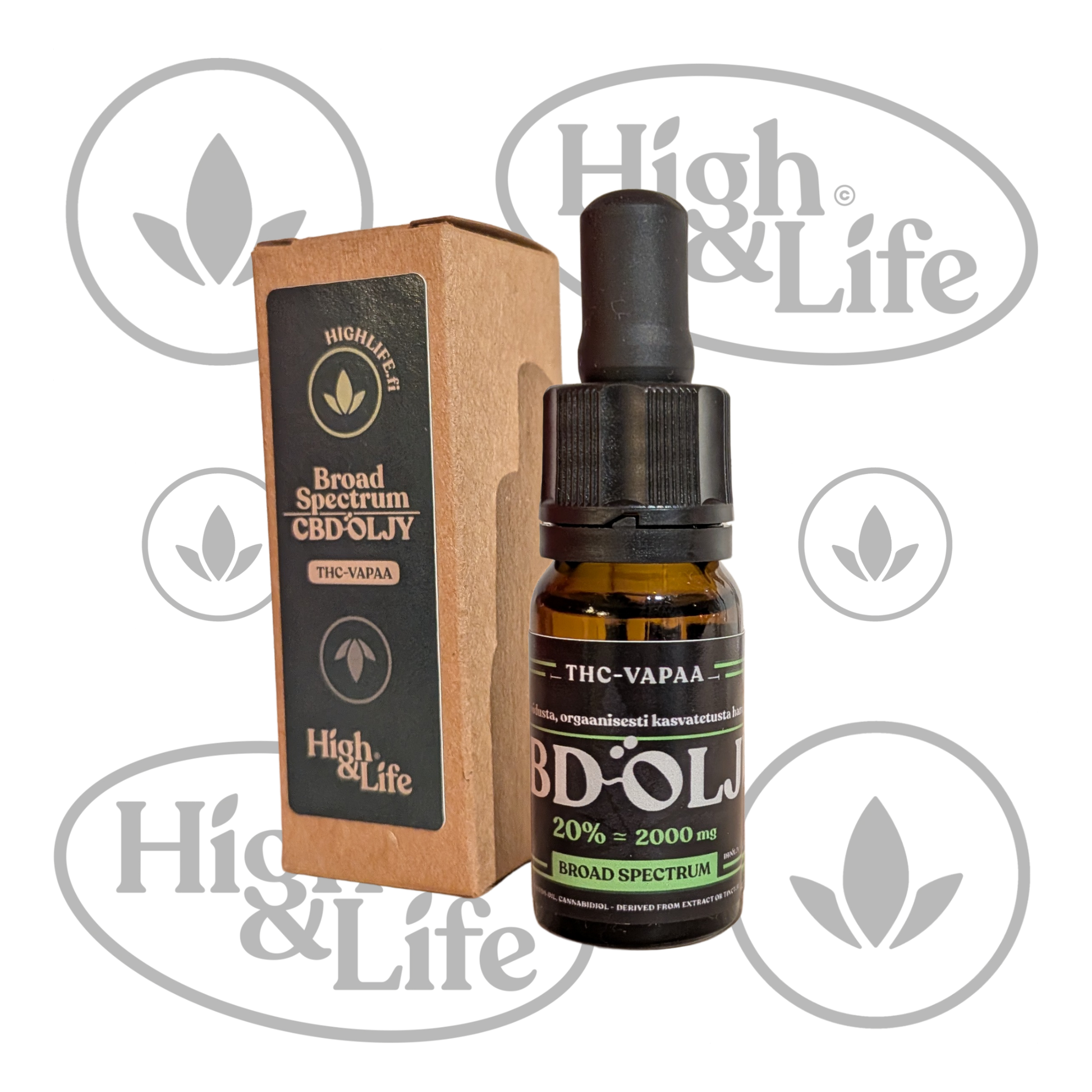 broad spectrum cbd vape juice Broad Spectrum CBD Oil (20%) - (High & Life) - hemp cosmetics