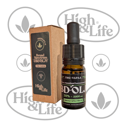 Osta Broad Spectrum CBD-öljy (20%) High & Life Storesta