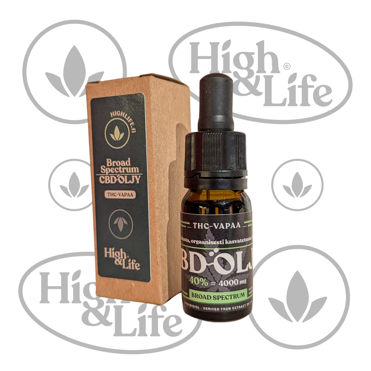 Osta Broad Spectrum CBD-öljy (40%) High & Life Storesta