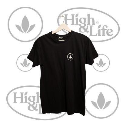 Osta High & Life t-paita, ovaali logo (musta) High & Life Storesta