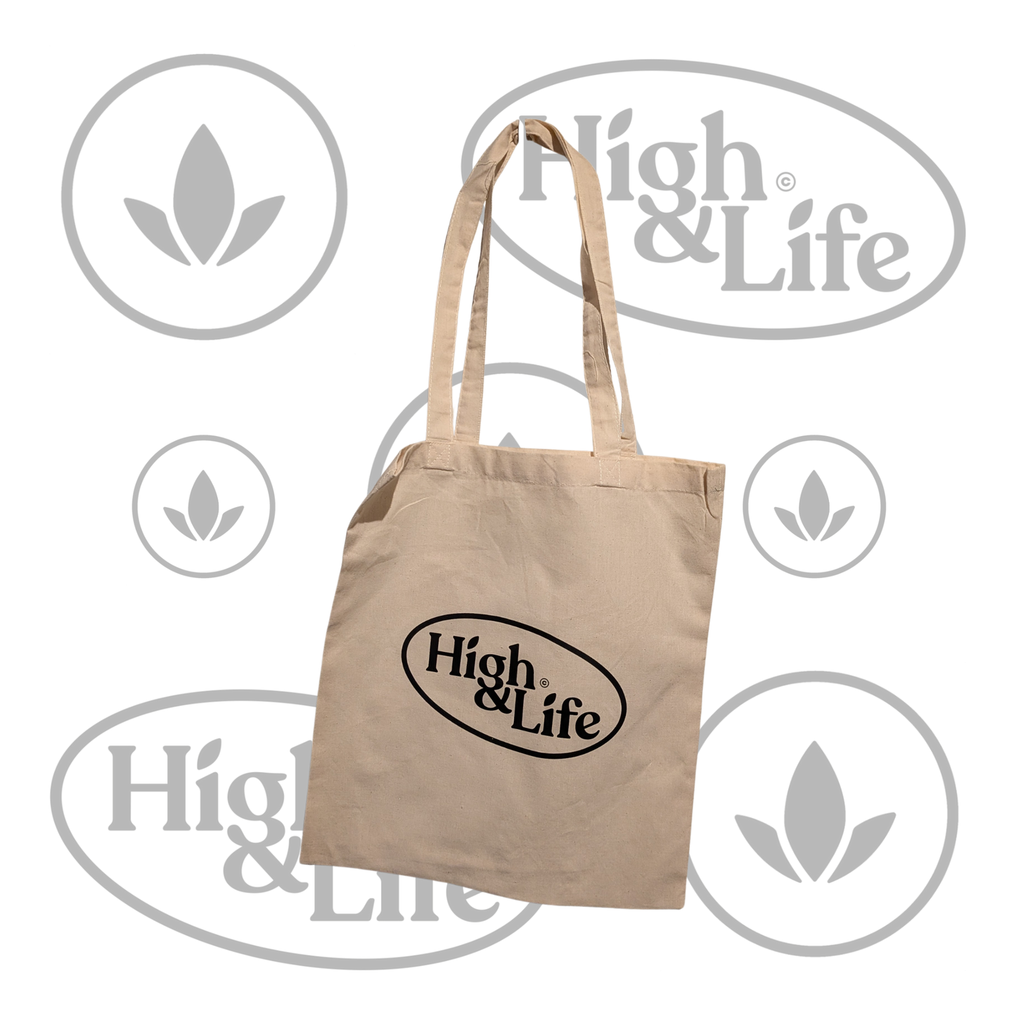 Osta High & Life kangaskassi (luonnonvalkoinen) High & Life Storesta