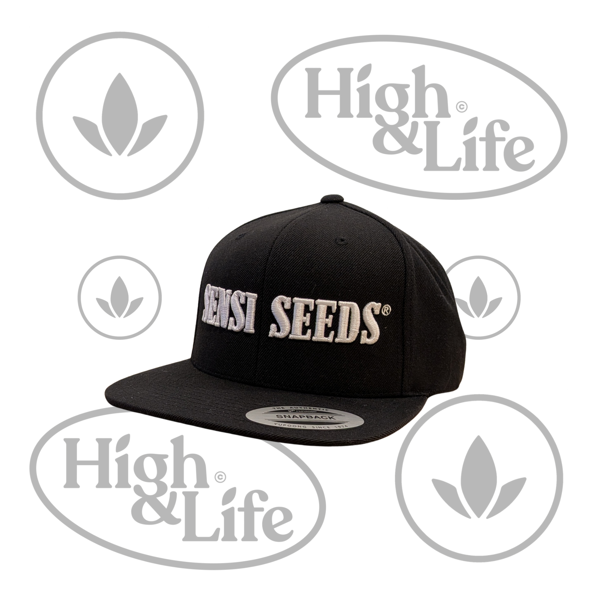 Osta Sensi Seeds lippalakki (musta) High & Life Storesta