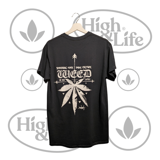 Osta “Weed Is No Joke” T-paita (musta) High & Life Storesta