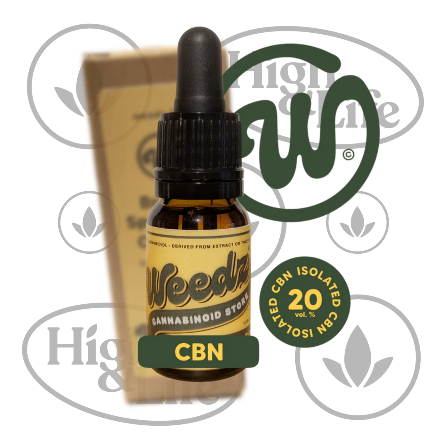 Osta 20% Weedz CBN-öljy High & Life Storesta