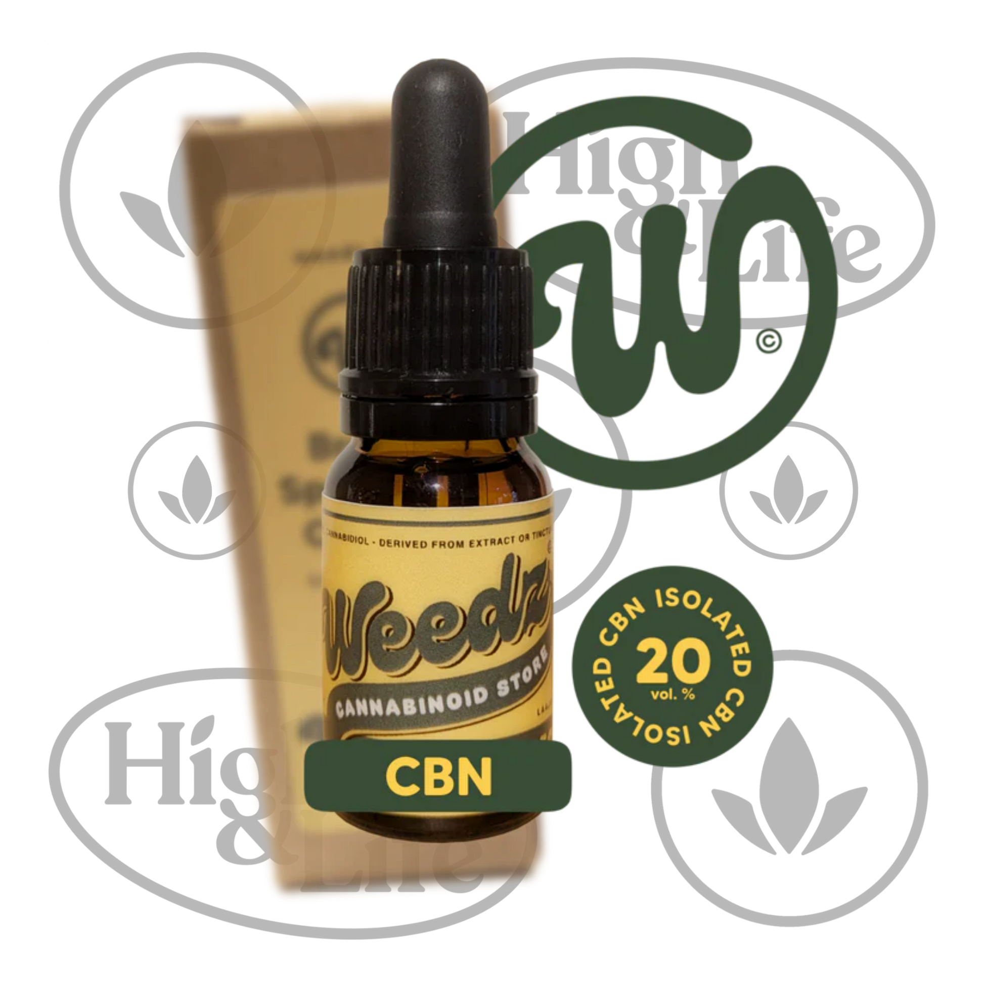 Osta 20% Weedz CBN-öljy High & Life Storesta