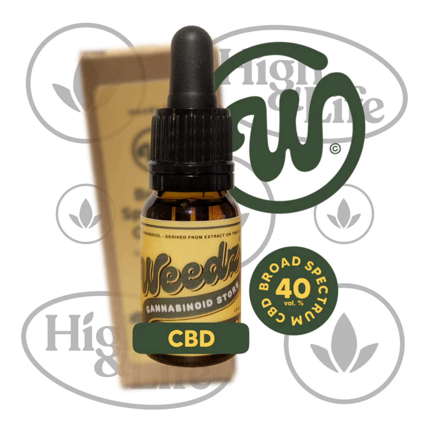 Osta 40% Weedz CBD-öljy High & Life Storesta